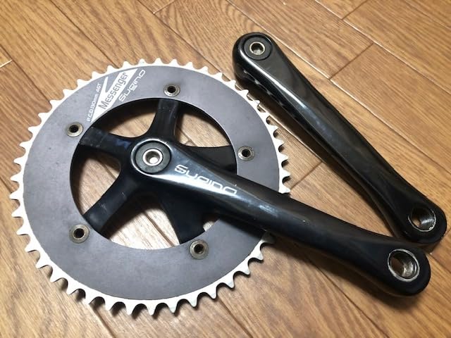 Amazon.co.jp: SUGINO RD2 165mm + Messenger ピスト用 46T